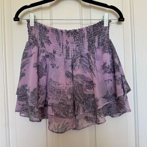Urban Outfitters Ciara Lilac Drop Waist Skort